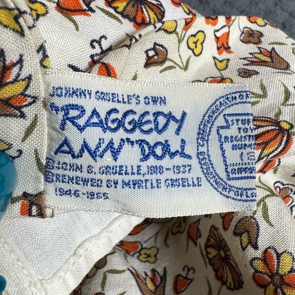 Vintage 27" Raggedy Ann Pajama Bag Doll 🧺 Rare HTF - Picture 4 of 12